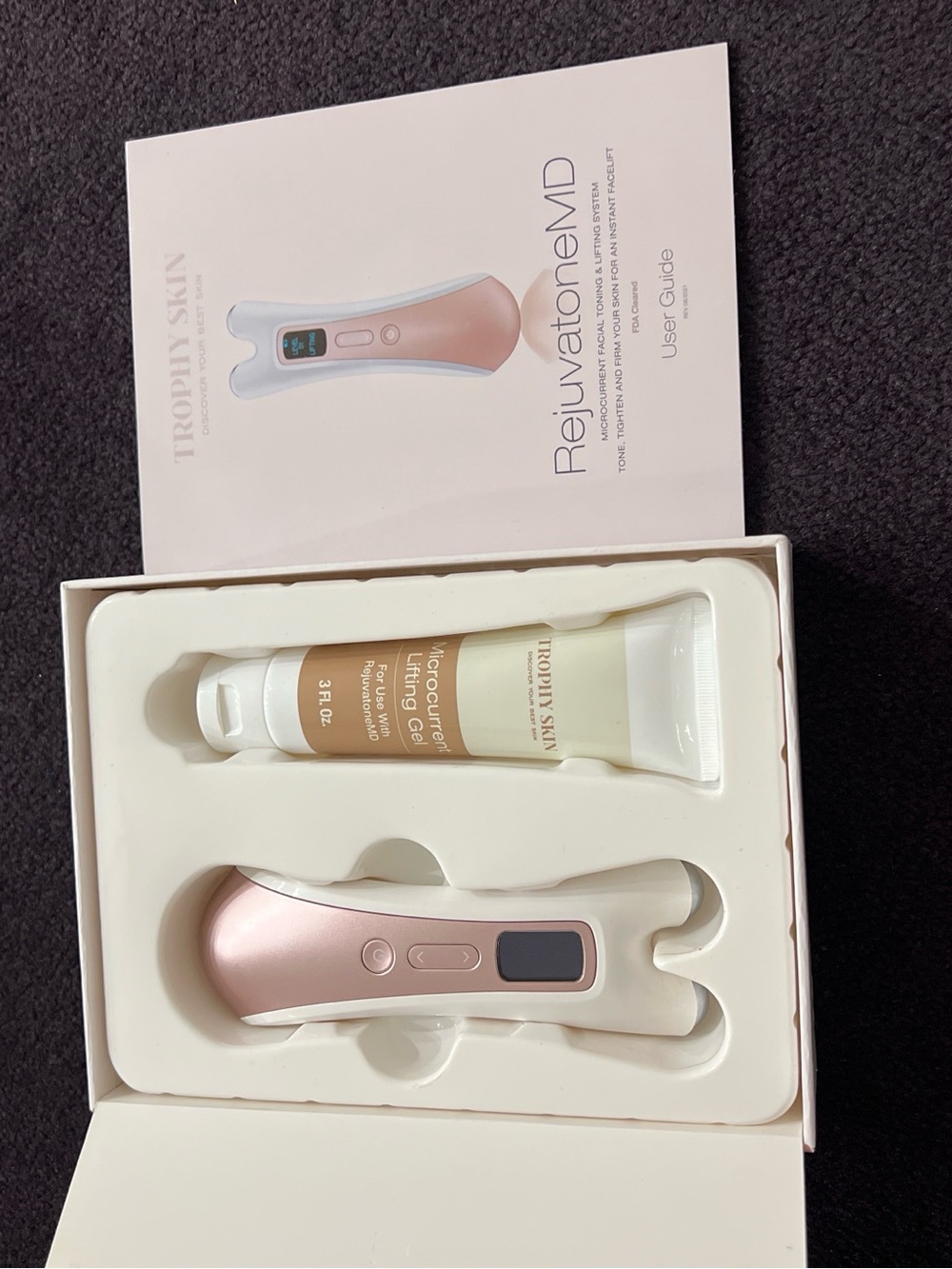 RejuvatoneMD Microcurrent Facial Device — Rose Gold